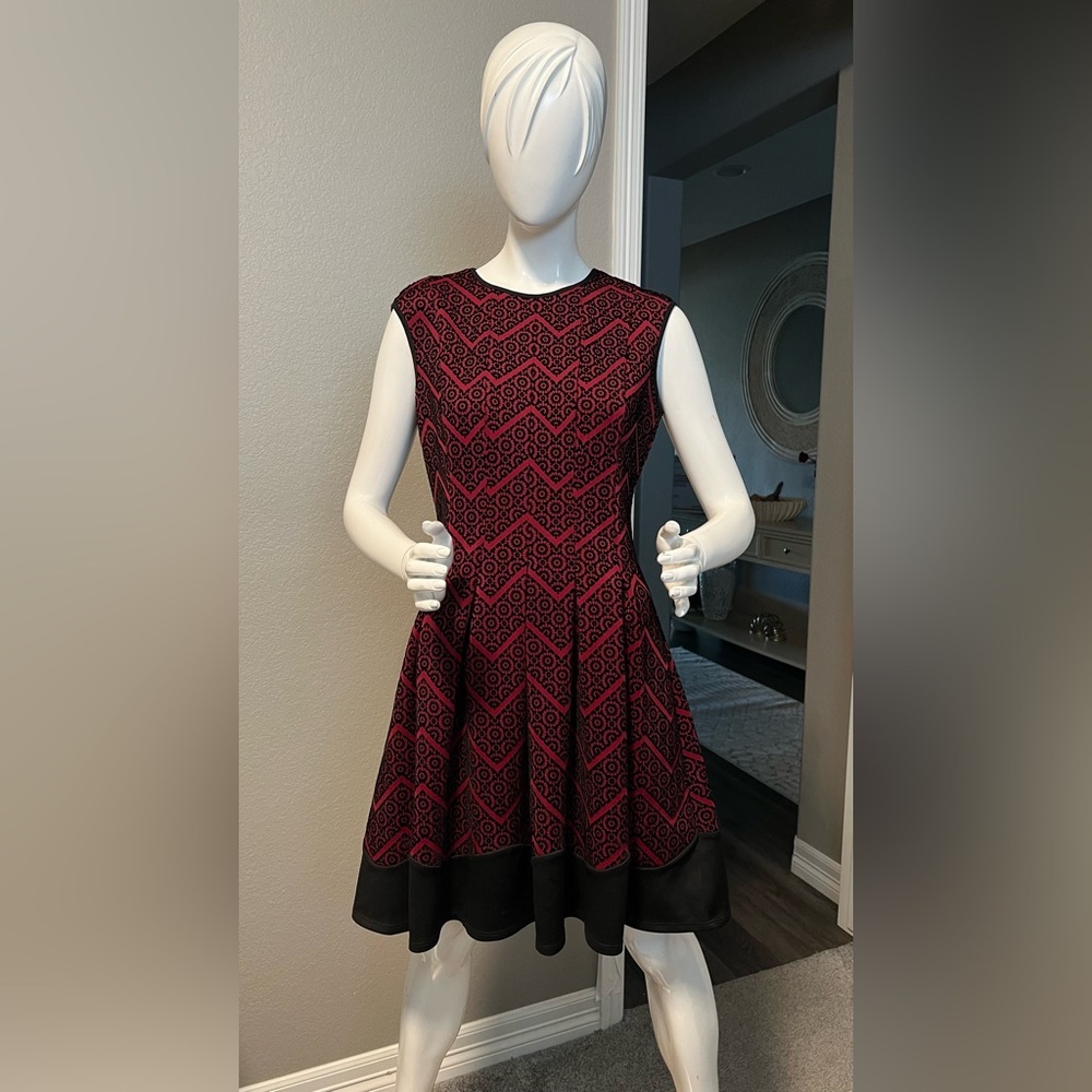 Gabby Skye Red and Black Dress size 10